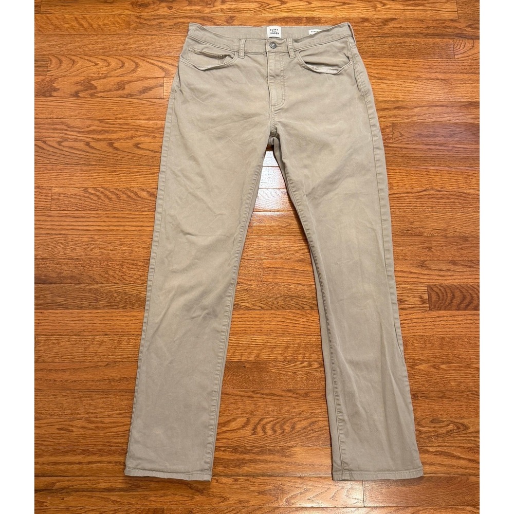 Flint and Tinder 365 Chino Pants Mens 32x32 Straight Fit Khaki Casual Stretch